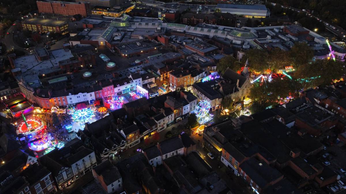 Banbury Michaelmas Fair from above