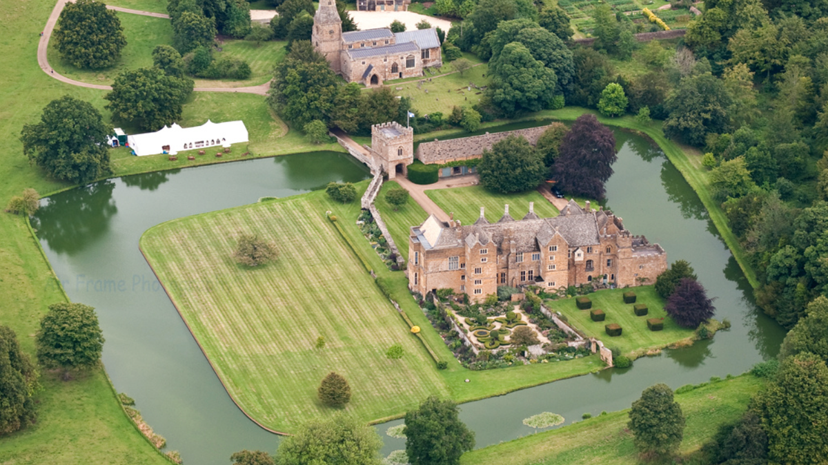 Broughton Castle from above