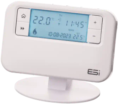 A wireless programmable thermostat