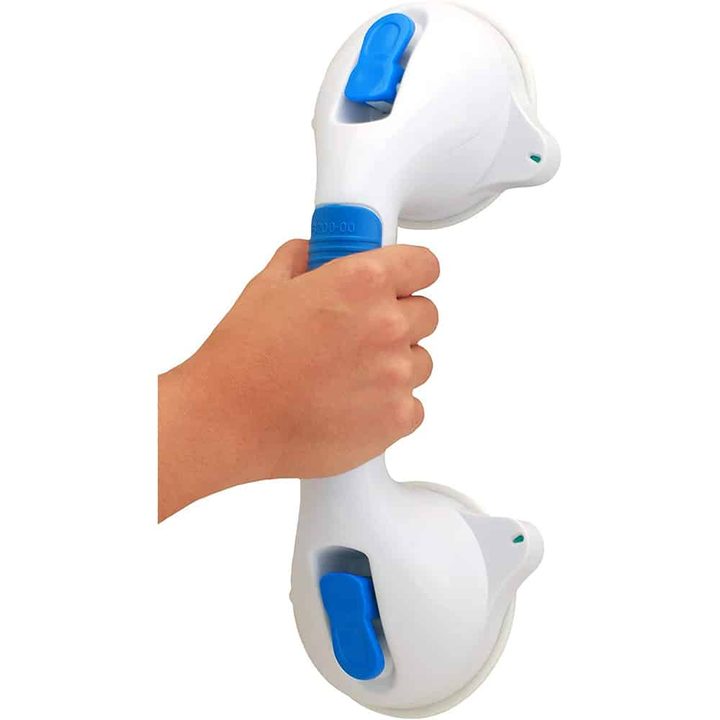 Suction grab bar