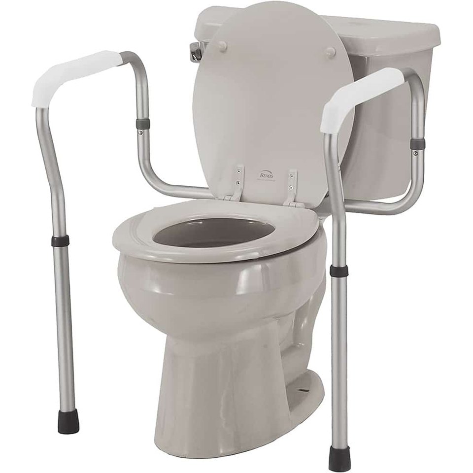 Toilet safety rails