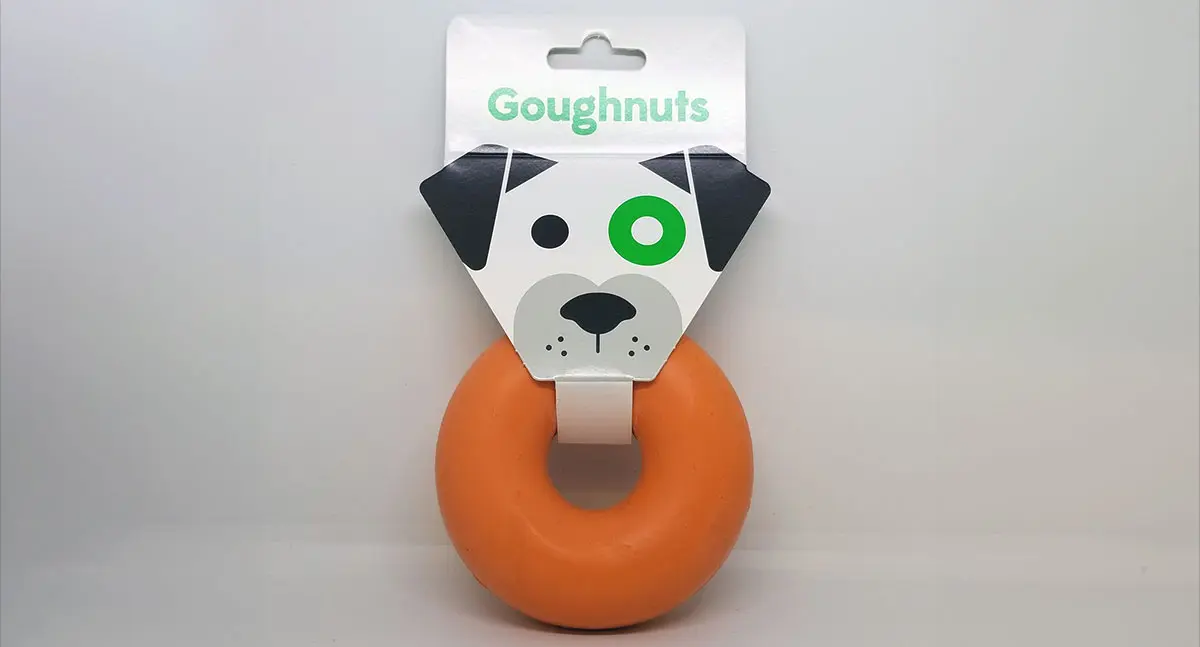 goughnuts orange ring dog toy