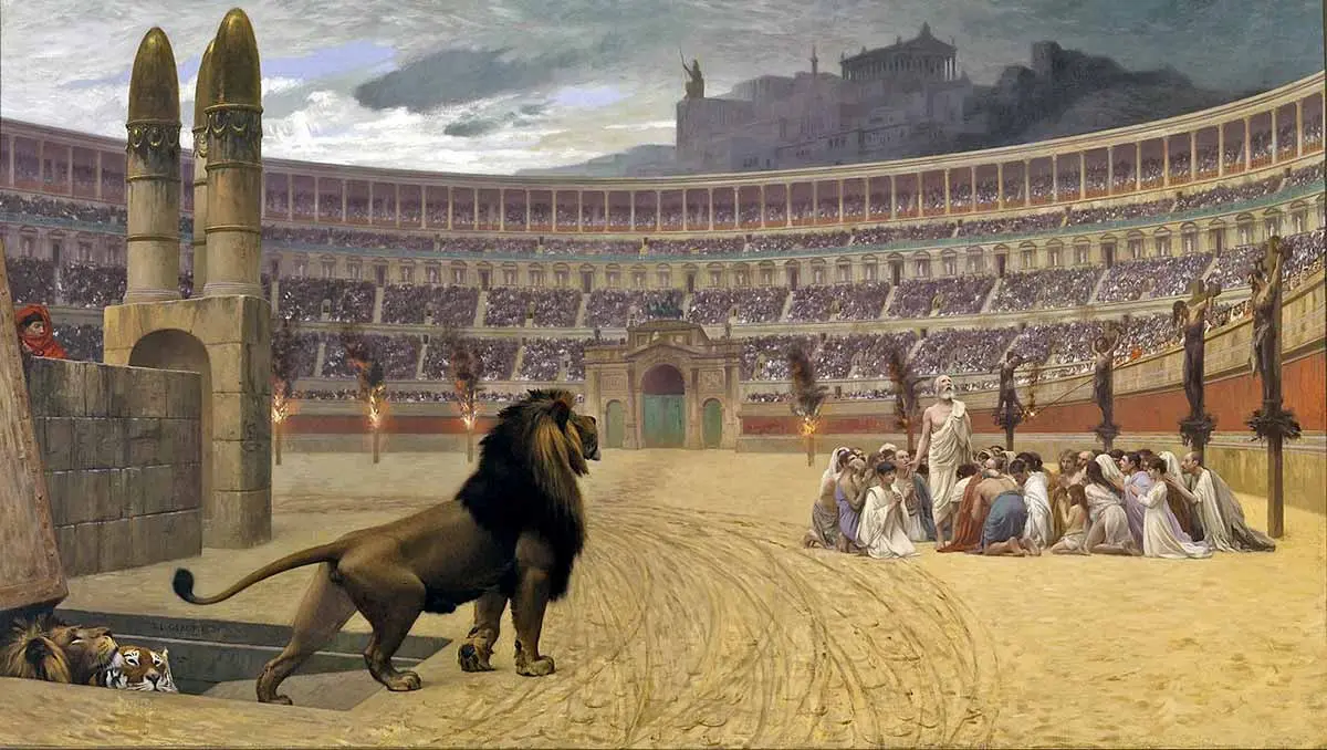 painting of colosseum