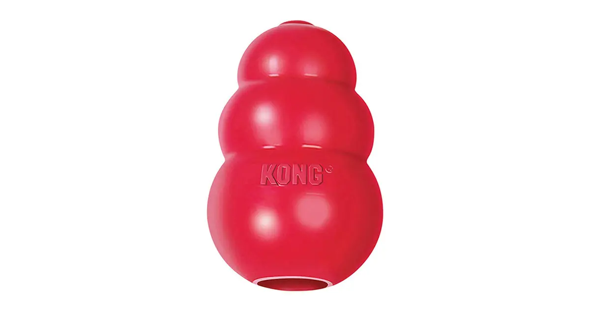 red kong classic dog toy