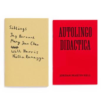 a photo of the book Siblings + AUTOLINGO DIDACTICA Bundle by Jay Bernard, Mary Jean Chan, Will Harris, Nisha Ramayya + Jordan/Martin Hell