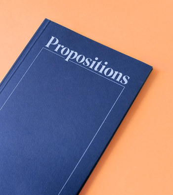 a photo of the book Propositions by Amy McCauley