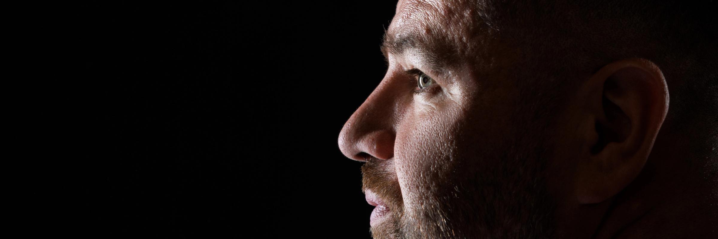 profile shot of man