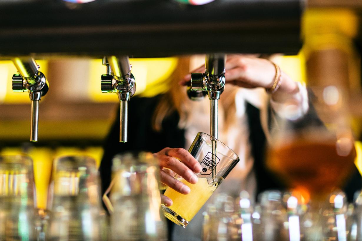 Tapbier van De Hollandse pilsener fabriek