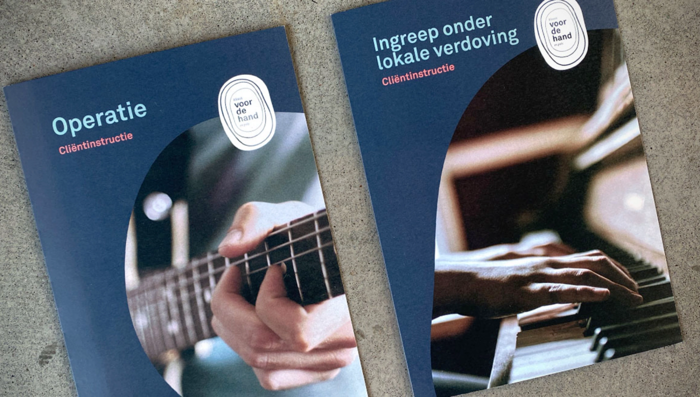 Folders over operaties en lokale verdoving