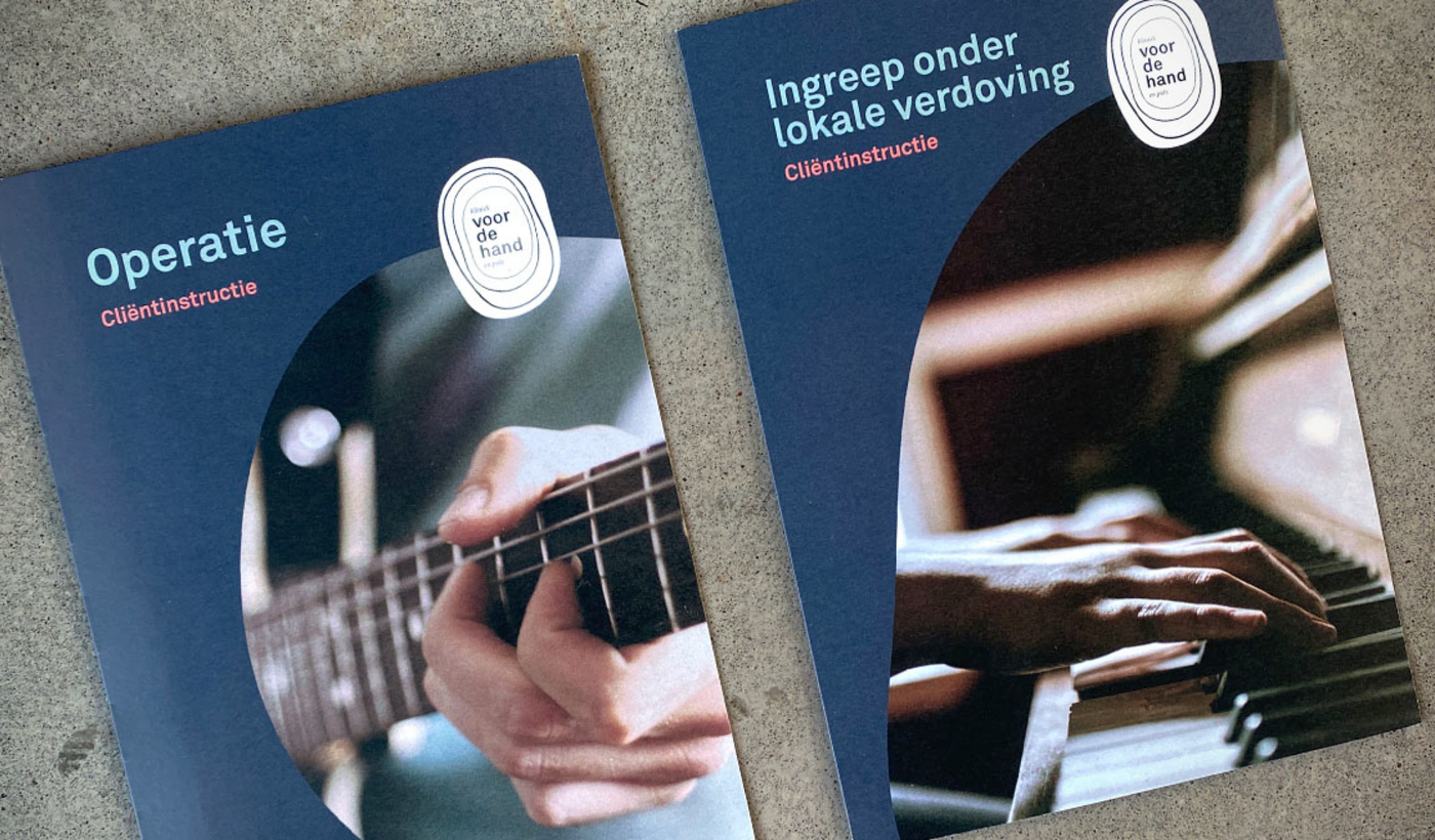 Folders over operaties en lokale verdoving