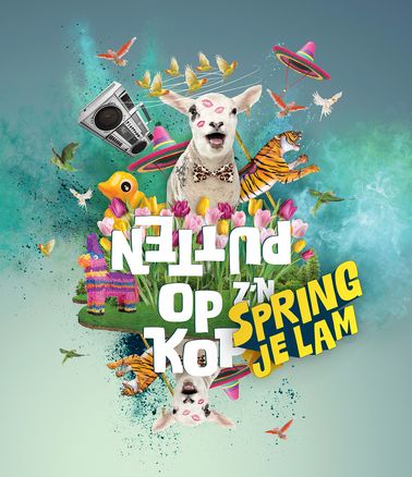 Illustratie voor het festival Spring je Lam