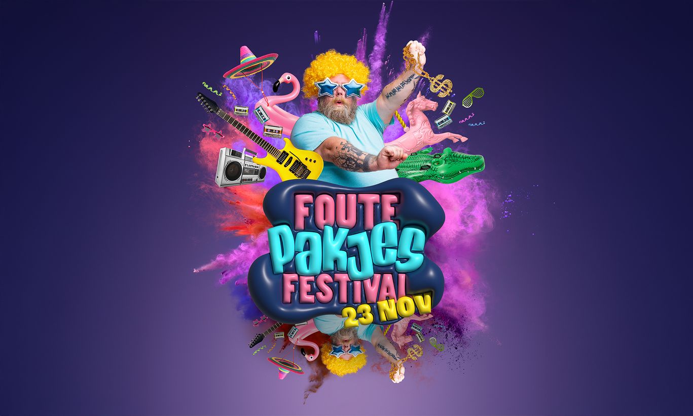 Illustratie voor Foute Pakjes Festival