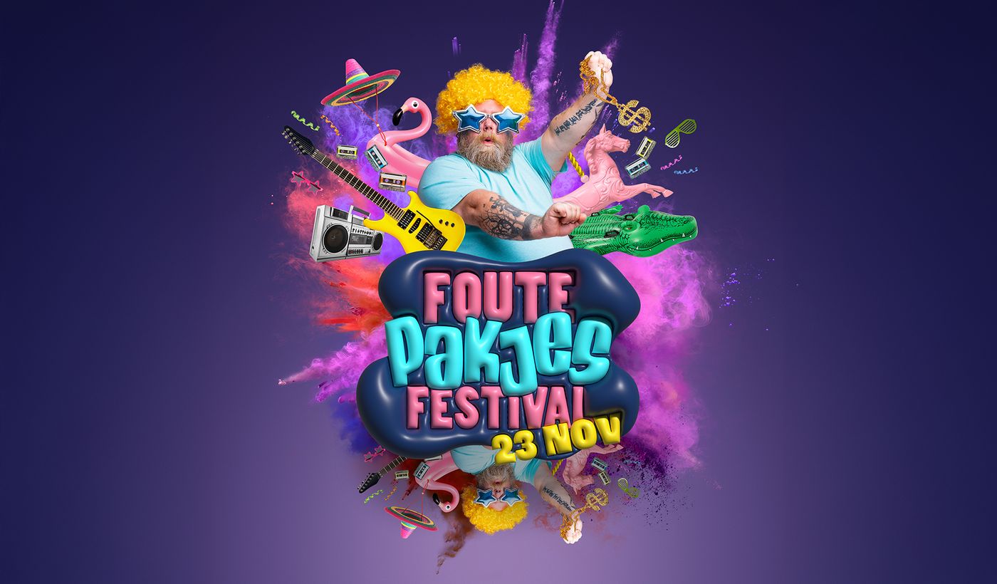 Illustratie voor Foute Pakjes Festival