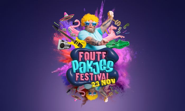 Illustratie voor Foute Pakjes Festival