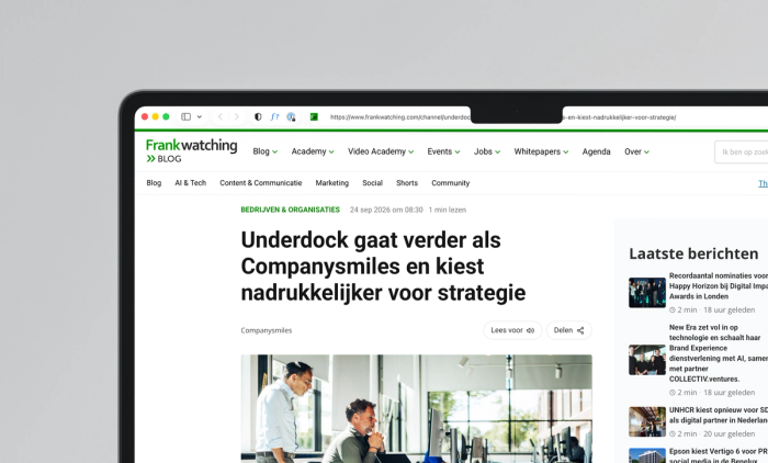 Frankwatching: Underdock gaat verder als Companysmiles