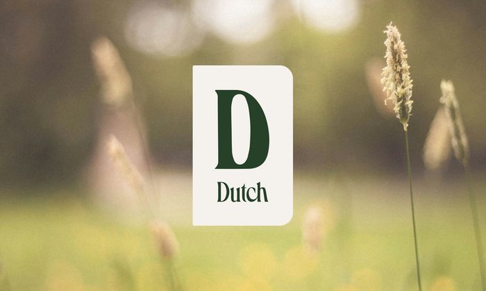 Dutch-logo voor een onscherpe groene achtergrond