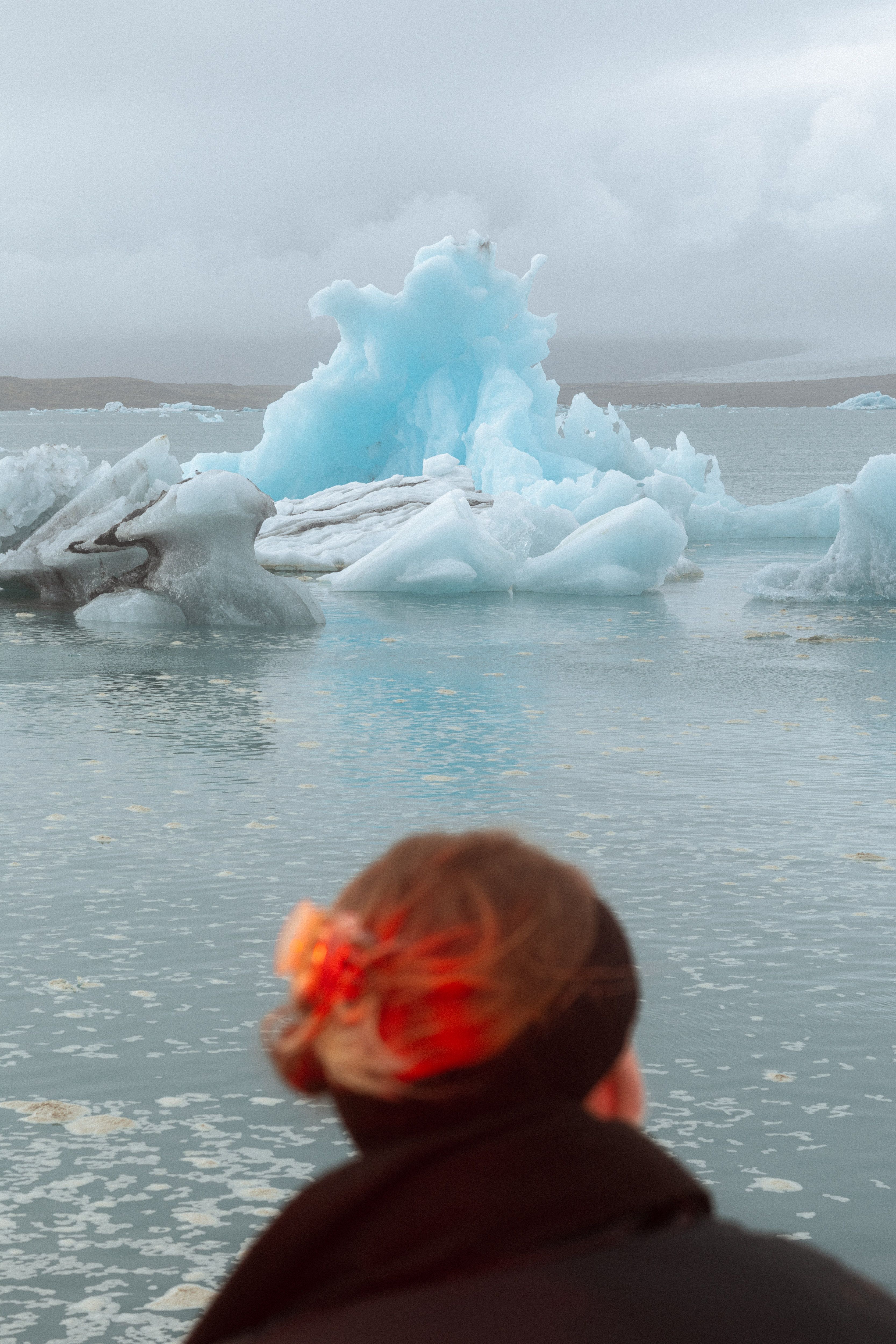 iceland red flash iceberg