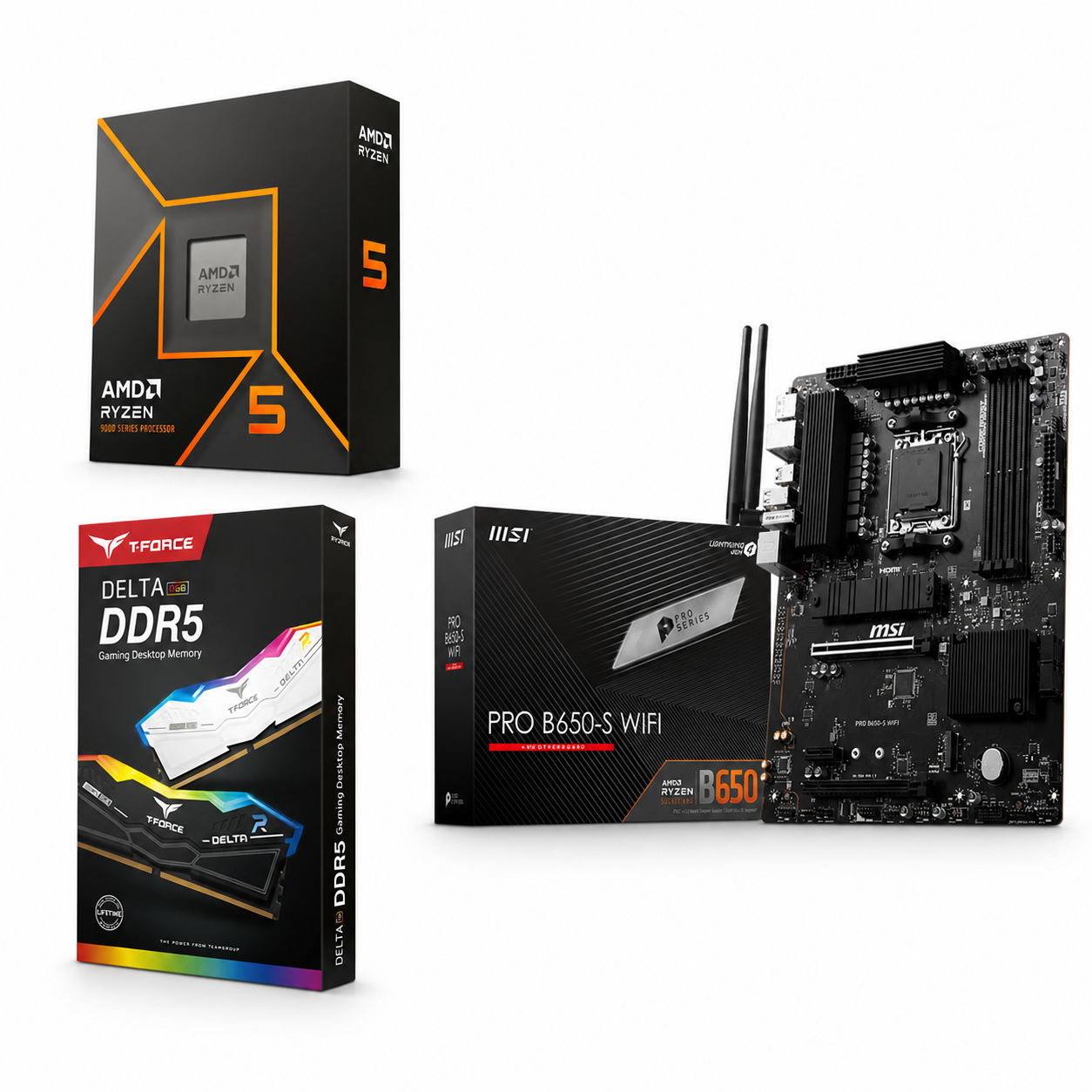 Ryzen 5 9600X-MSI PRO B650-S-T-Force 2×8 (16gb) 6000Mhz