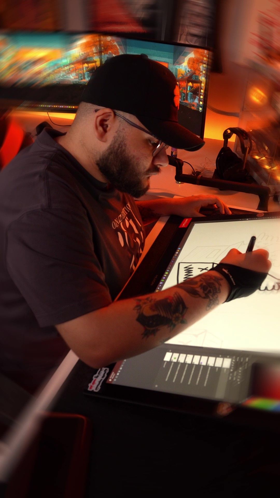 Abbas Mahmood illustrating