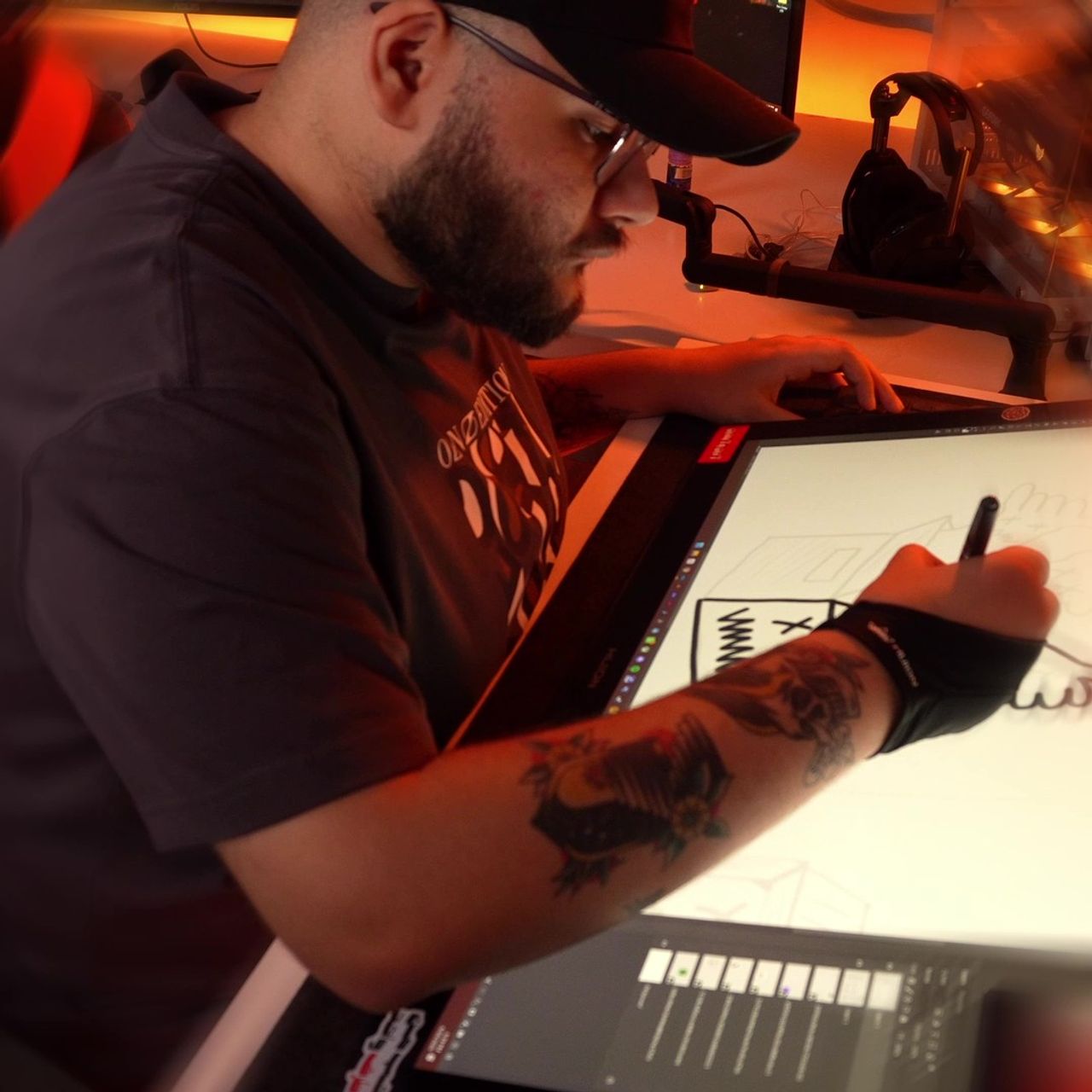 Abbas Mahmood illustrating