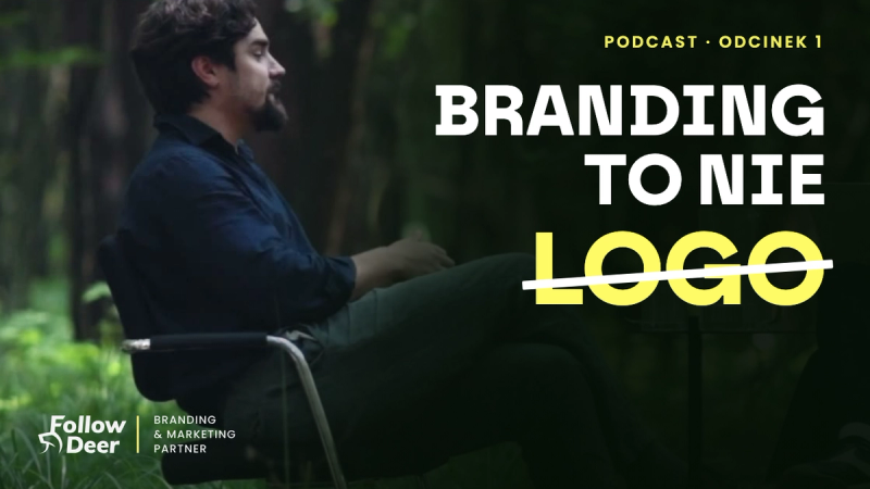 Rebranding firmy - kadr z odcinka 1 podcastu Follow Deer z Danielem Smoleniem