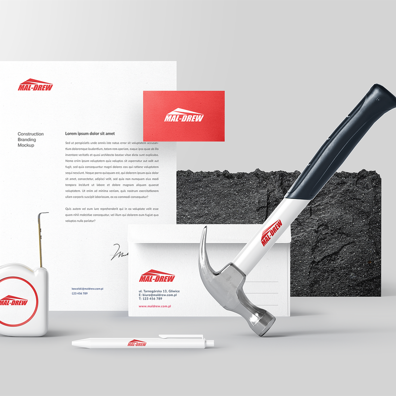 Branding Mal-Drew – hurtownia materiałów budowlanych 