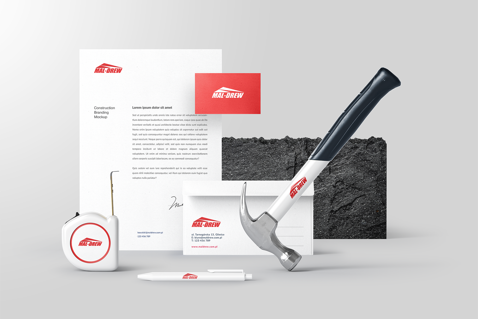 Branding Mal-Drew – hurtownia materiałów budowlanych 