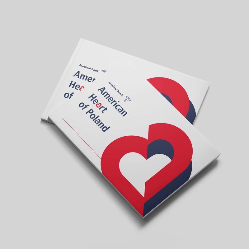 Folder reklamowy dla American Heart of Poland