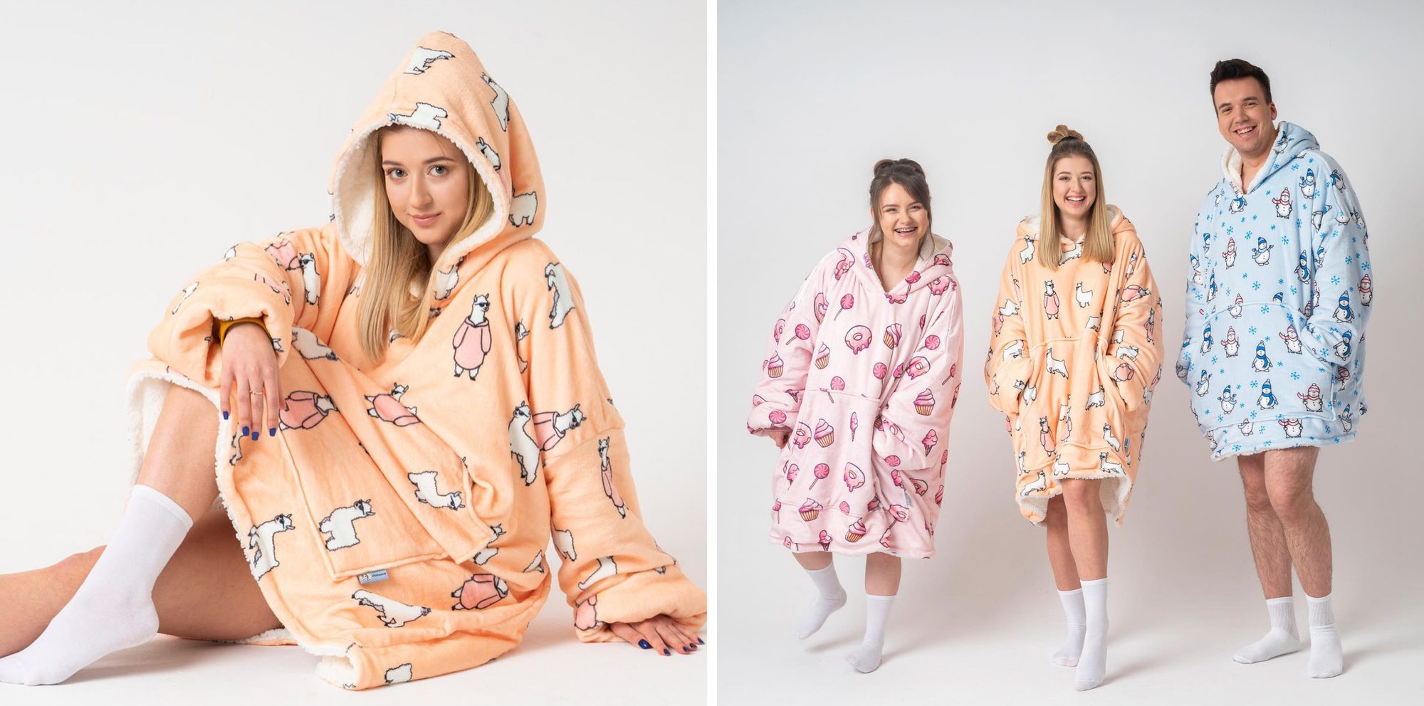 Modele prezentujący kocobluzy Chillama