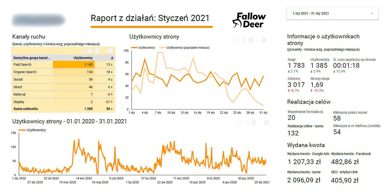 Przykładowy raport z działań