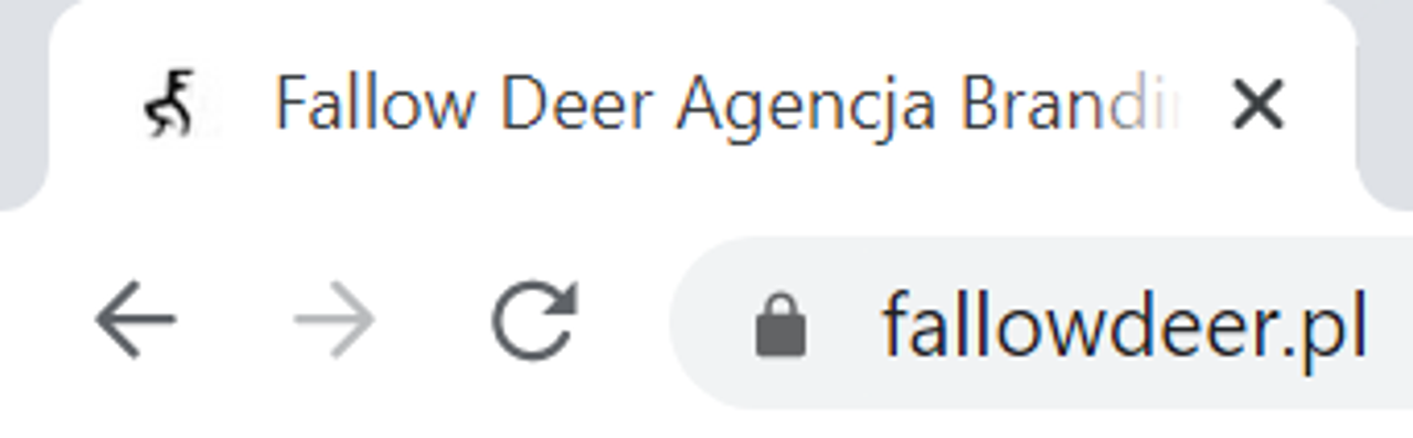 Otwarta karta w przeglądarce