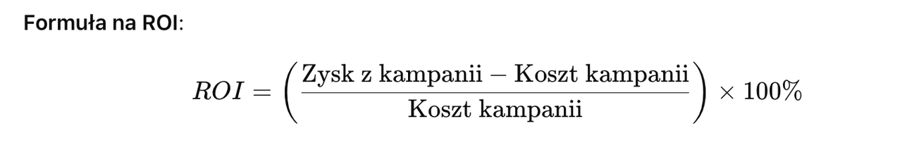 Wzór na ROI kampanii influencer marketingowej