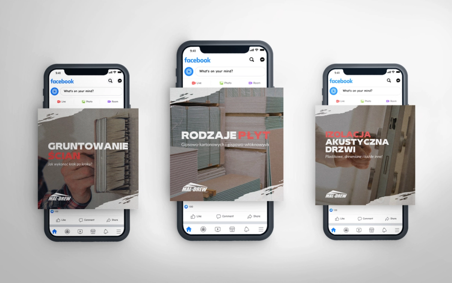 Posty na Facebooku Mal-Drew