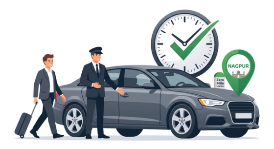 Reliable on-time car with driver pickups in Nagpur