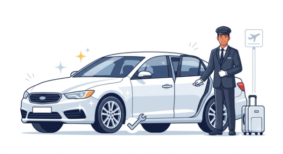Clean well-maintained car with driver for Nagpur airport and outstation trips