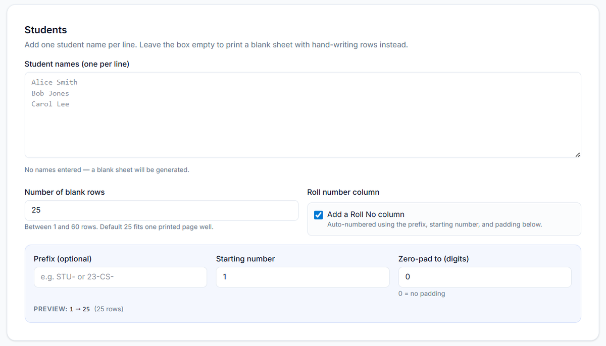 Add student Details