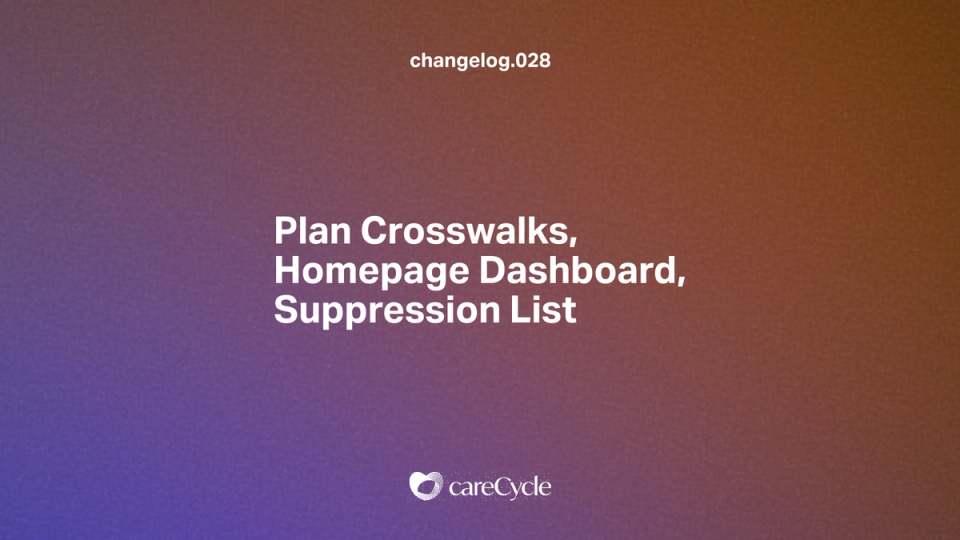 Plan Crosswalks