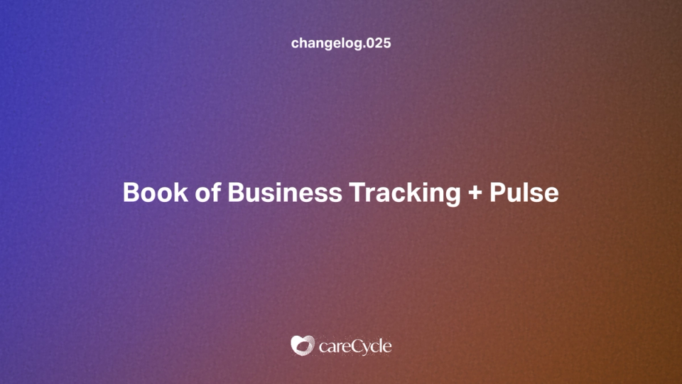 Book of business tracking 