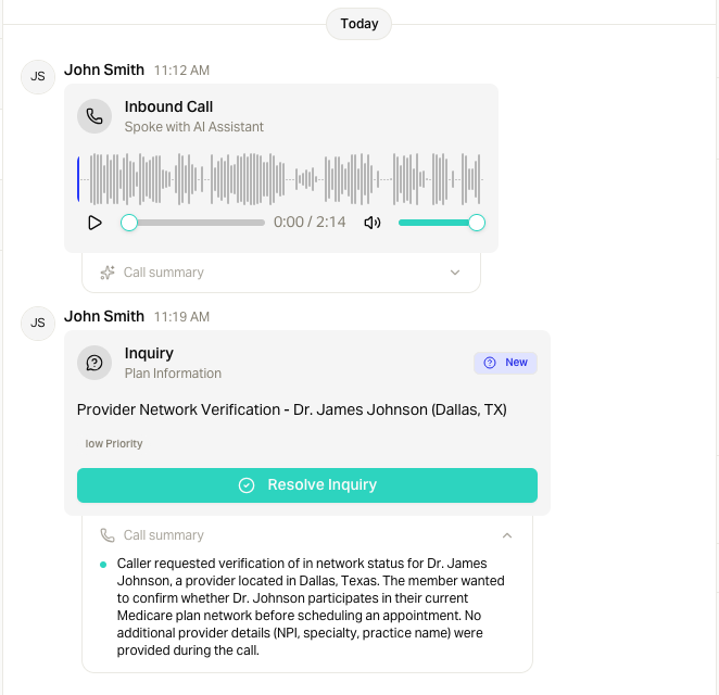 Inquiries surface when questions need expertise