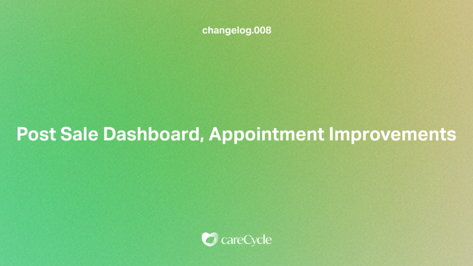Post Sale Dashboard