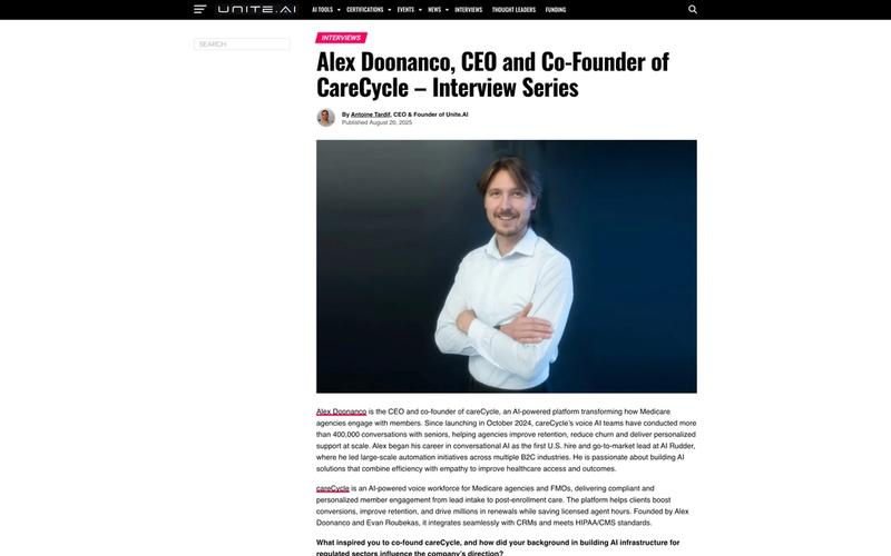 Alex Doonanco, CEO and Co-Founder of CareCycle – Interview Series