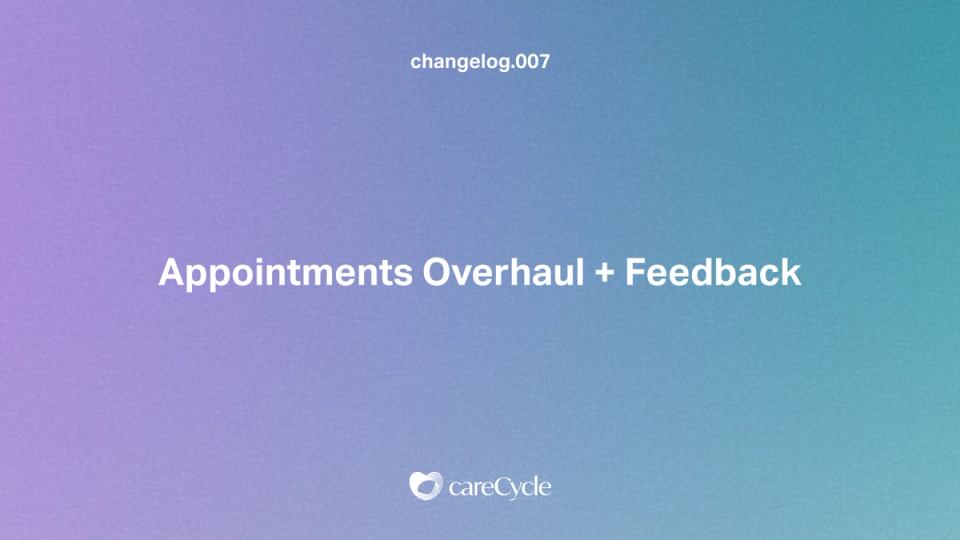 Appointments Overhaul