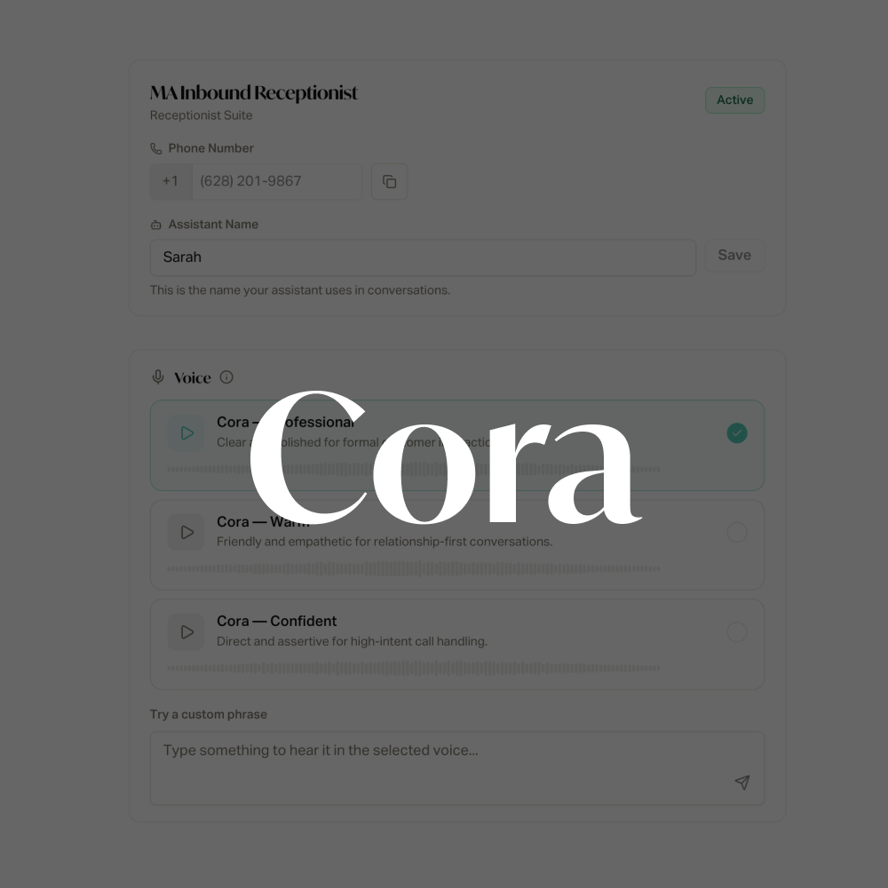Cora — Your Agency's Always-On AI Receptionist