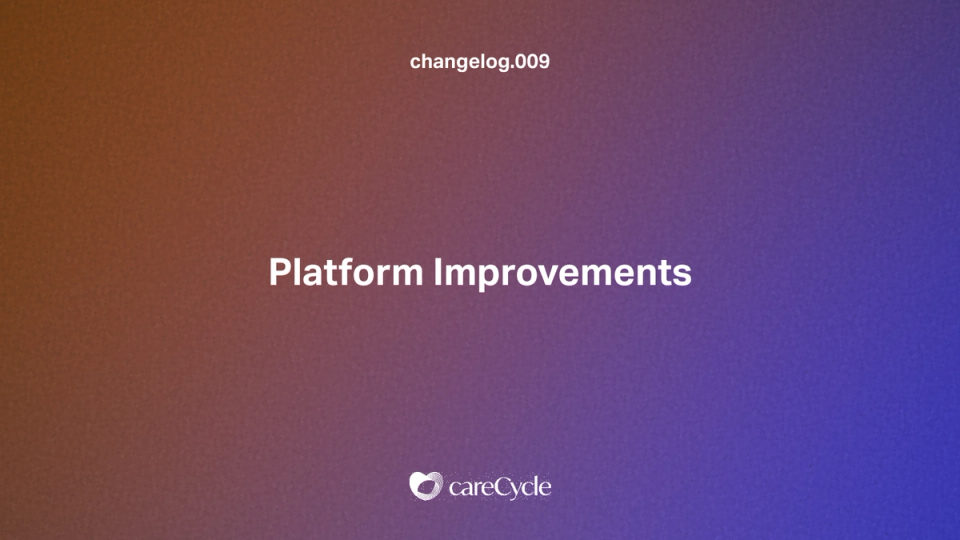 Platform Improvements