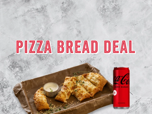 1 Pizza Bread and 33cl drink.