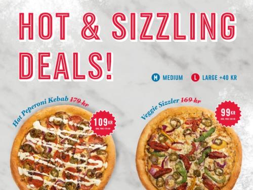 Hot Pepperoni Kebab or Veggie Sizzler