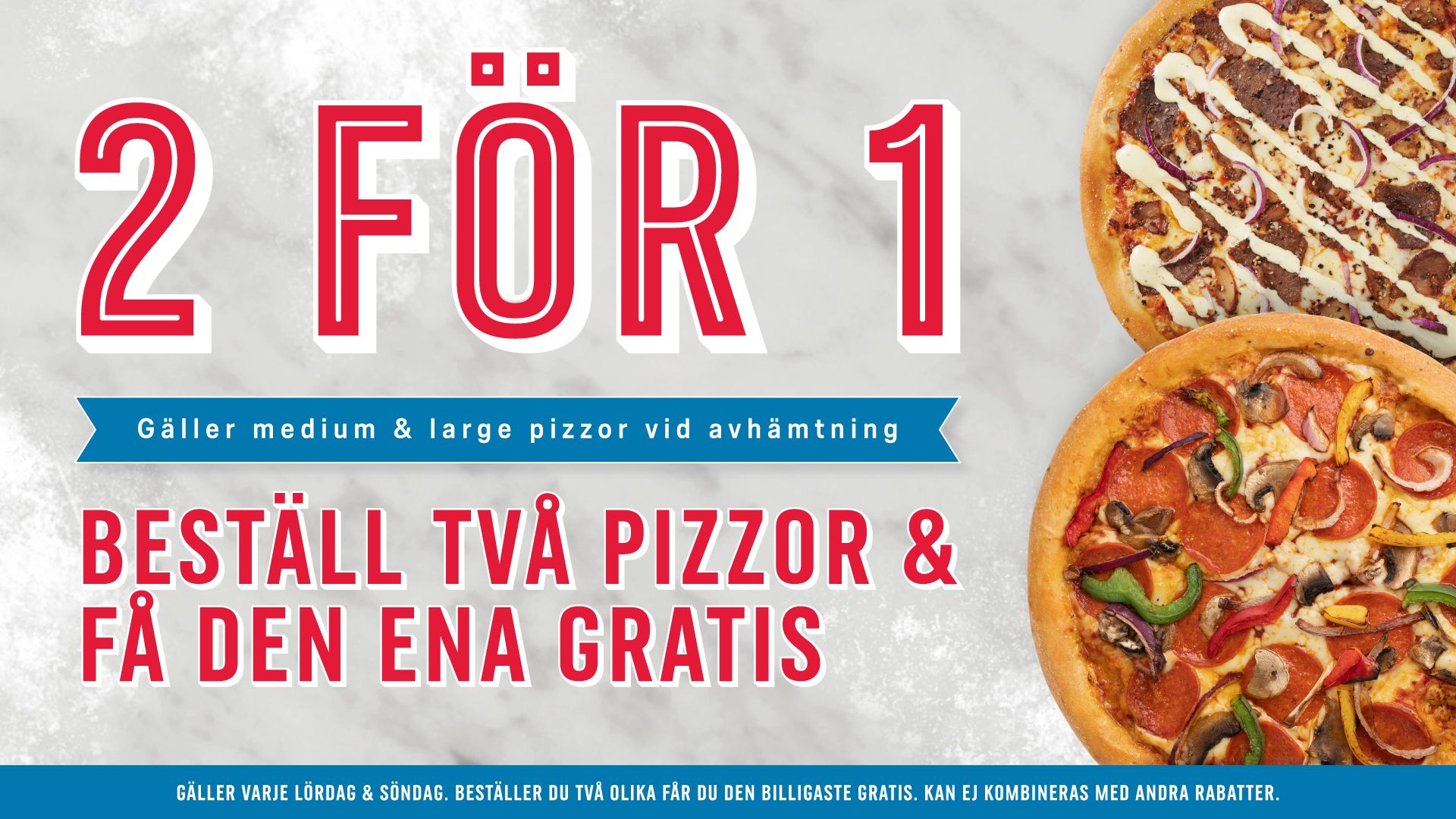 2 for 1 weekends