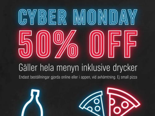 50% off på hela menyn*