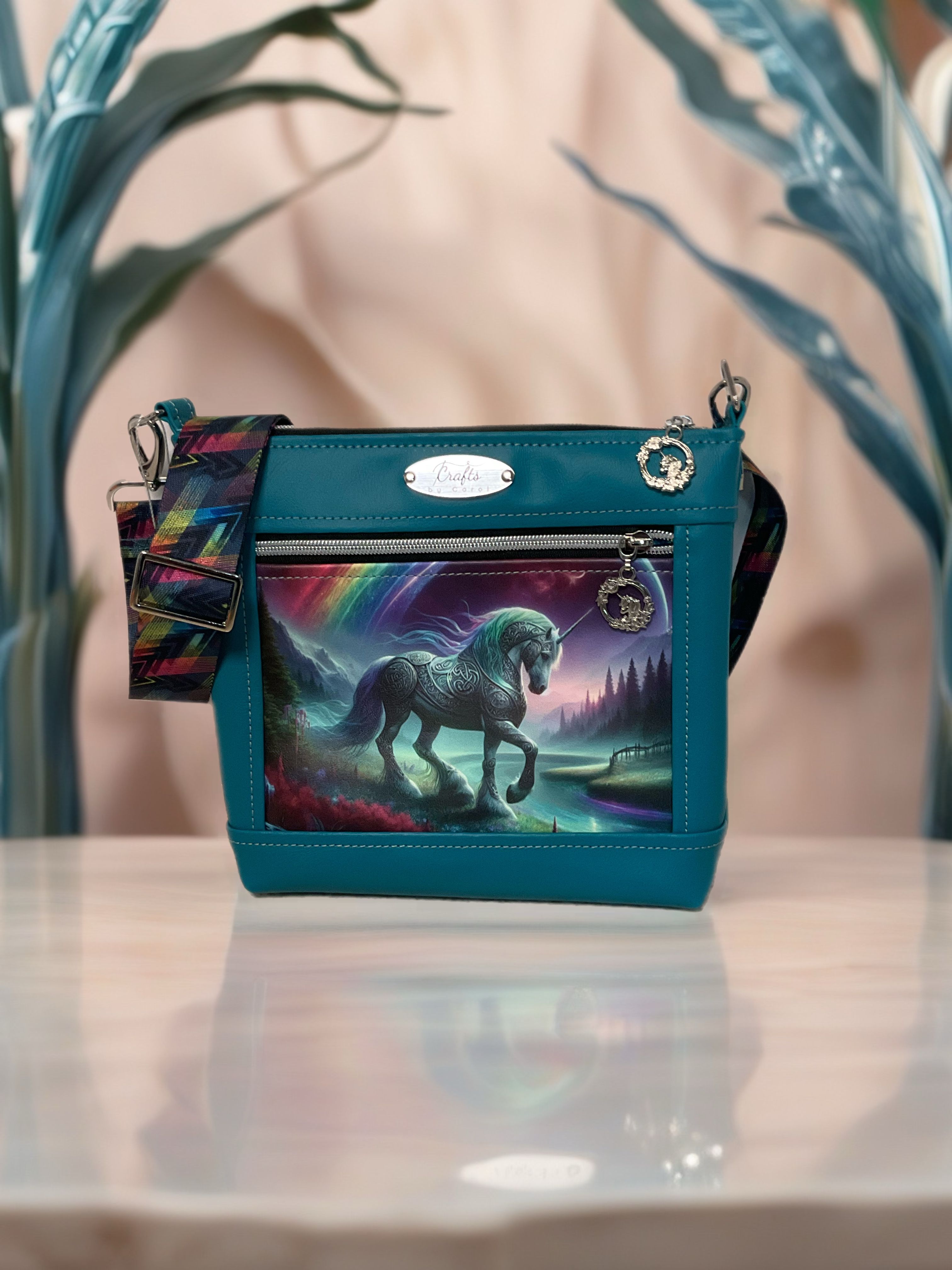 Bag with unicorn print