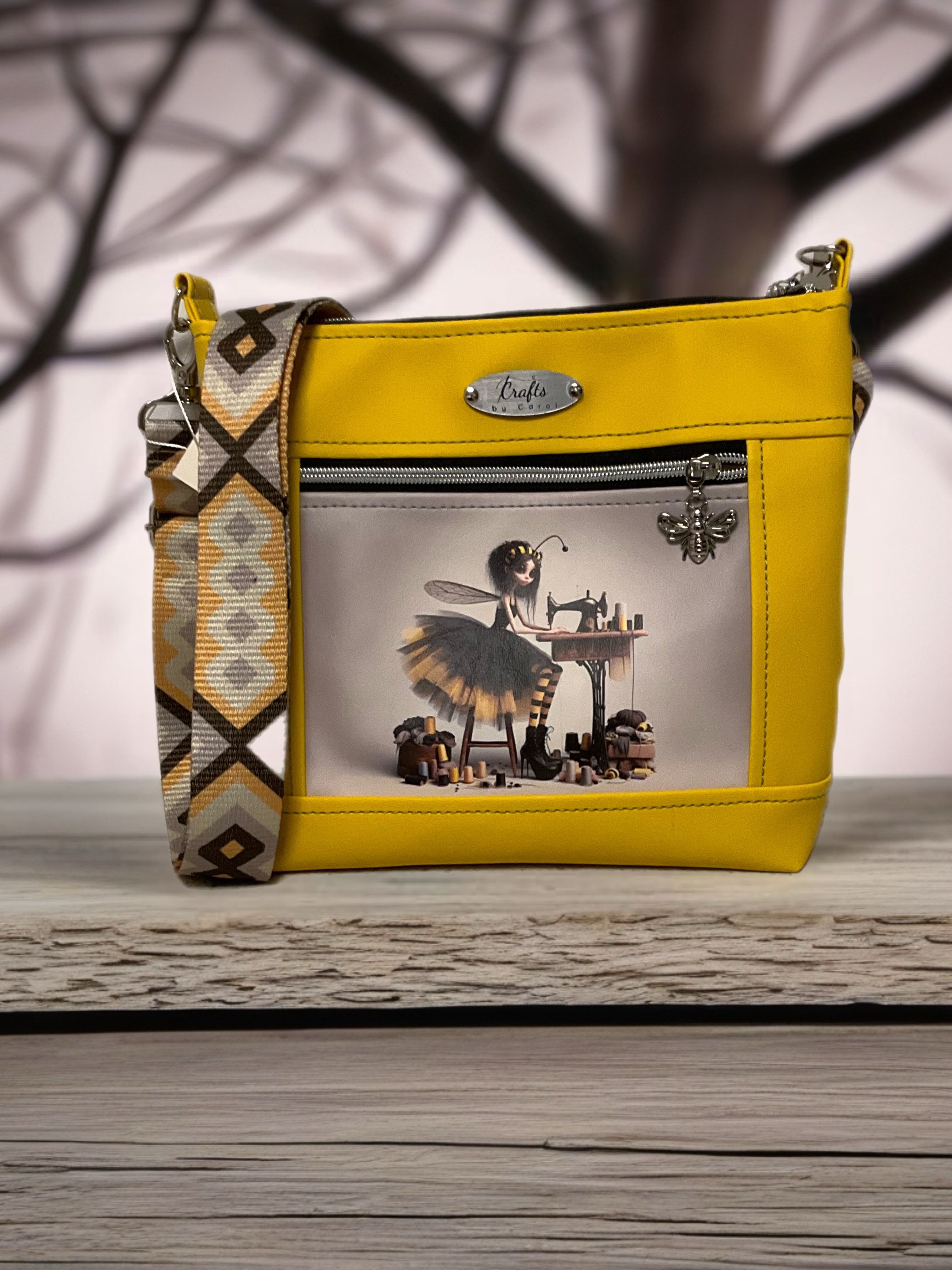 Bag with girl seeing